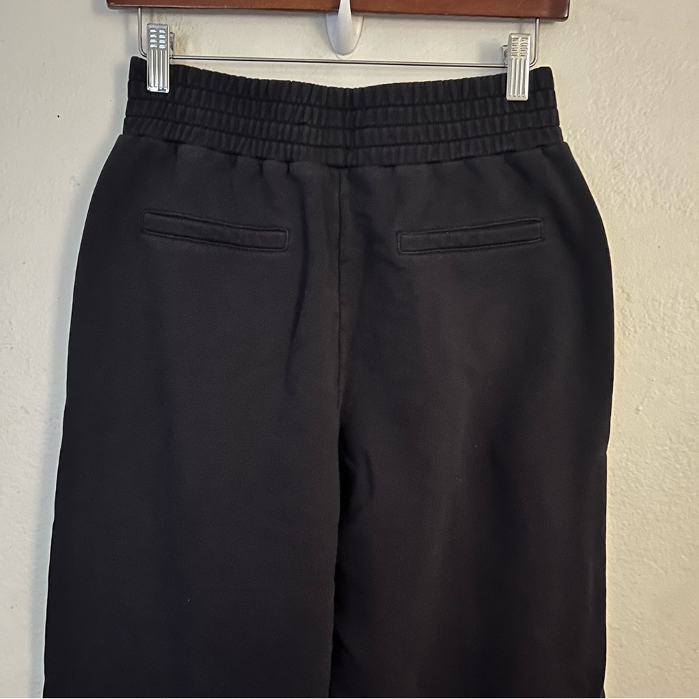 Rebecca Taylor Womens Terry Pants Sz S Wide Leg Lounge Travel Elastic Waist - Picture 8 of 8